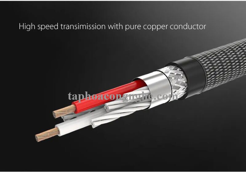 Ugreen 20825 5M màu Đen Cáp âm thanh 2 đầu Bông sen sang 3.5mm Dương đầu bọc nhôm mạ vàng AV135 30020825